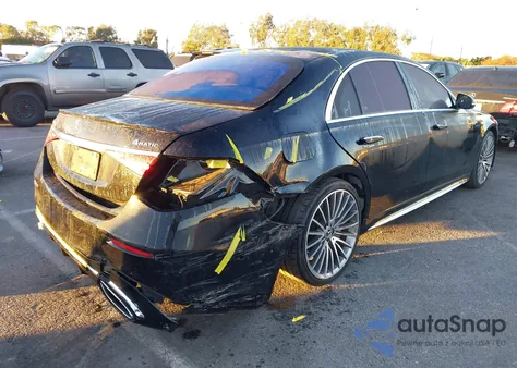 2021 Mercedes-Benz S 580 4Matic из США, поврежденный, VIN W1K6G7GB6MA052518